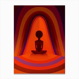 Psychedelic, meditation, "Calm Situation" Canvas Print