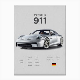 Porsche 911 Canvas Print