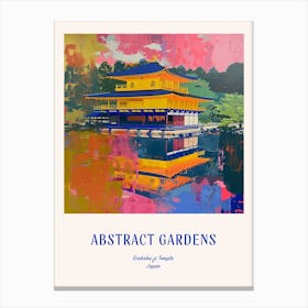 Colourful Gardens Ginkaku Ji  Temple Japan 5 Blue Poster Canvas Print