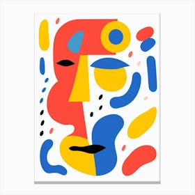 Geometric Face Shape 2 Canvas Print
