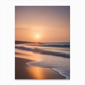 Sunset On The Beach Canvas Print