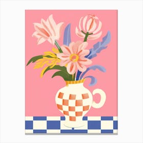 Bluebell Flower Vase 3 Canvas Print