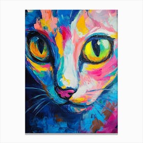 Colorful Cat Canvas Print