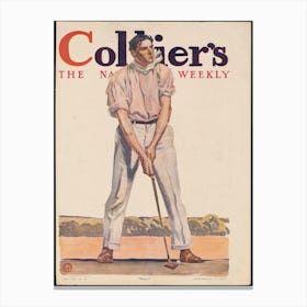 Collier's Fore!, Edward Penfield Canvas Print