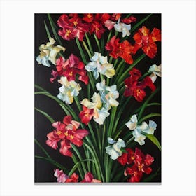 Gladioli Still Life Oil Painting Flower Canvas Print
