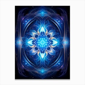 Celestial Abstract Geometric Illustration 4 Canvas Print