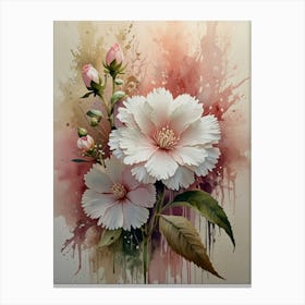 Watercolor Flowers 2 Canvas Print