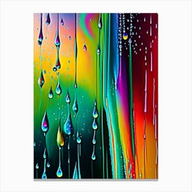 Water Droplets Waterscape Bright Abstract 1 Canvas Print
