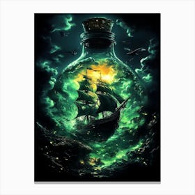 Ship In A Bottle 1 Canvas Print