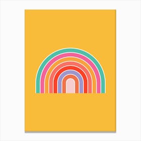 Colorful Rainbow Yellow Canvas Print