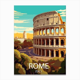 Rome Italy travel poster Canvas Print