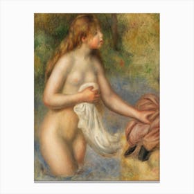 Bather (1895), Pierre Auguste Renoir Canvas Print