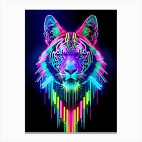 Neon Tiger 2 Canvas Print