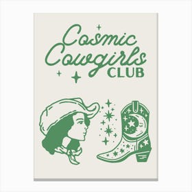 Cosmic Cowgirls Club 7 Canvas Print