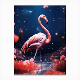 Pink Flamingo Canvas Print