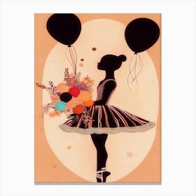 Ballerina Abstract 1 Canvas Print
