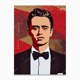 James Dean Illustration Movies Canvas Print