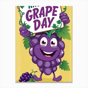 Happy Grape Day Canvas Print