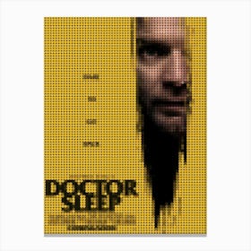 Doctor Sleep In A Pixel Dots Art Style Canvas Print