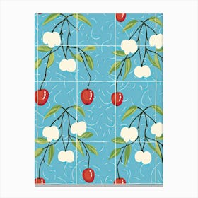 Cherries Illustration 2 Canvas Print