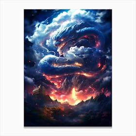 Dragon In The Sky Canvas Print