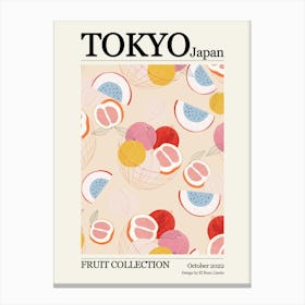 Tokyo Japan Fruit Collection Canvas Print