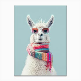 Llama With Sunglasses Canvas Print