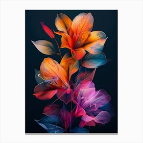 Abstract Flower Painting 1 Canvas Print