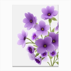 Purple Flowers Canvas Print