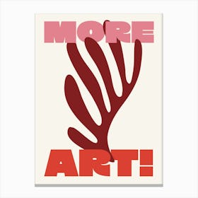 More Art Matisse - Red And Pink Canvas Print