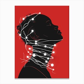 Silhouette Of A Woman 63 Canvas Print