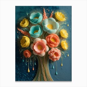 Tree Of Flowers Canvas Print