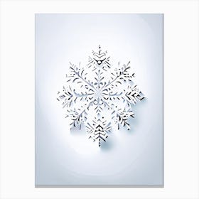 Winter, Snowflakes, Marker Art Canvas Print