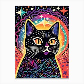 Astral Furventures, Psychedelic Cats series Canvas Print