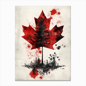 Canadian Maple Tree Canvas Print