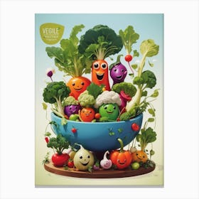 Vegetable Bowl Canvas Print