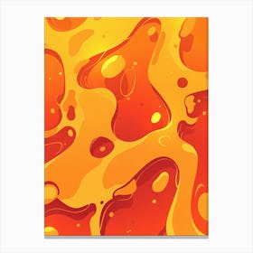 Orange Cheese Texture Canvas Print