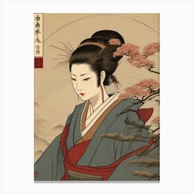 Japanese Triptych 1of3 30x40in 9000x12000px 44 Canvas Print