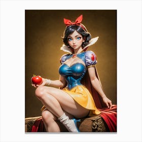 Dizzy Snow White Canvas Print