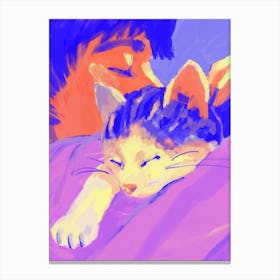 Cat Hug Canvas Print