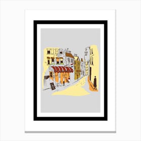 Paris Street Print Canvas Print