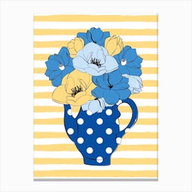 Blue Flowers Canvas Print