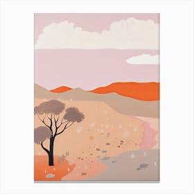 Simpson Desert   Australia, Contemporary Abstract Illustration 2 Canvas Print