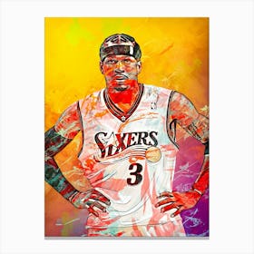 Allen Iverson Philadelphia Sixers 1 Canvas Print