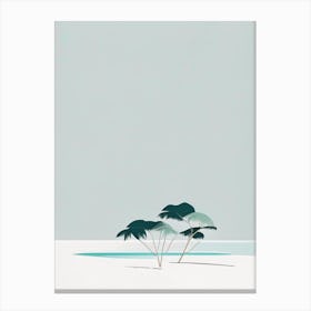 Panglao Island Philippines Simplistic Tropical Destination Canvas Print