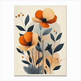 Orange Poppies 4 Canvas Print