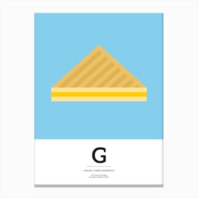 The Food Alphabet – G Canvas Print