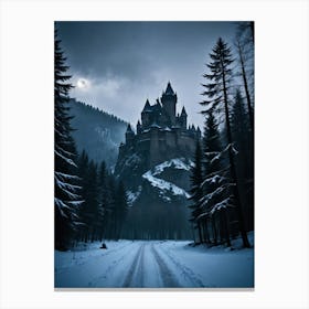 Spooky Castle Carpathian Citadel of Dread Canvas Print