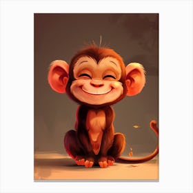 Cute Monkey Canvas Print
