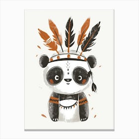 Indian Panda 6 Canvas Print